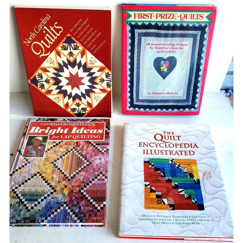 North Carolina Quilts First Prize Quilts Bright Ideas Lot of 4 Quilting book NOS